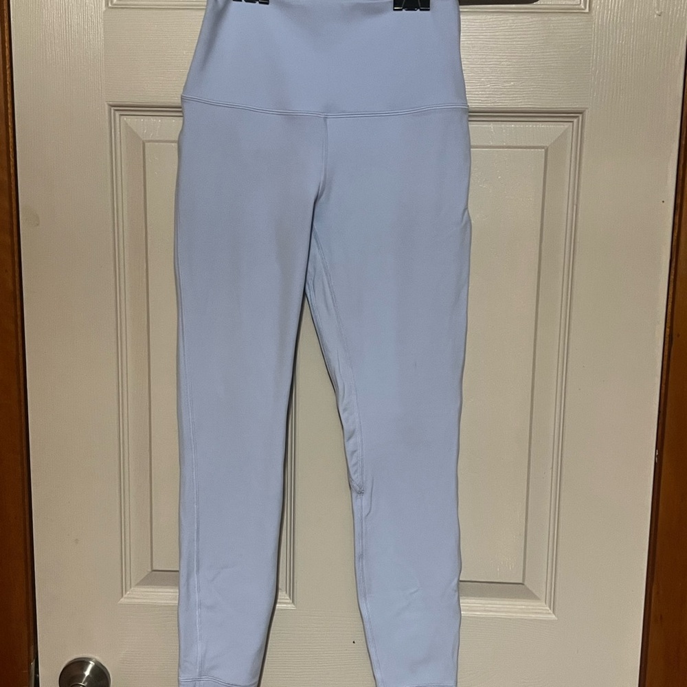 lululemon athletica Light Blue Leggings Size 6  25” inseam